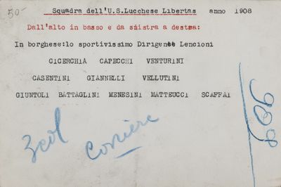 Luchese120 - formazione della Squadra