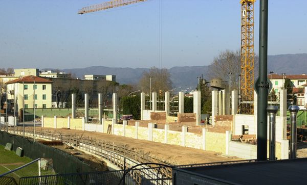 Lucchese120 - lavori alla curva est dello stadio Porta Elisa di Lucca