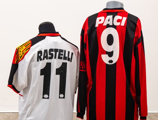 Lucchese120 - le maglie dei calciatori della lucchese Rastelli e Paci