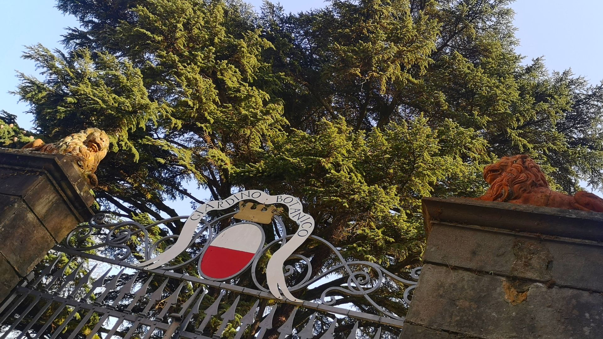 Entrée au jardin botanique de Lucques