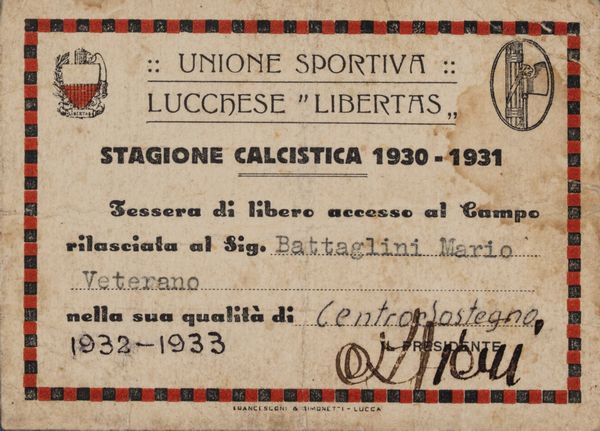 Lucchese120 - tessera di Jack Battaglini