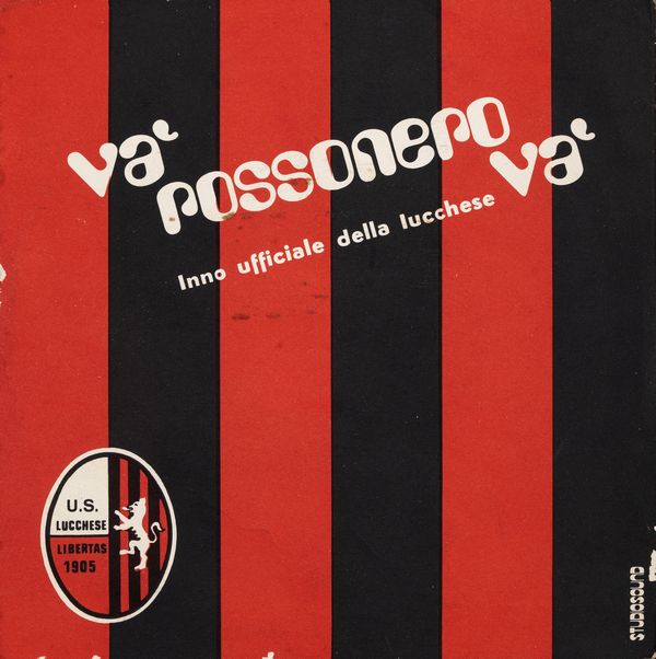 Lucchese120 - la copertina anni 70 del disco con l'inno della lucchese