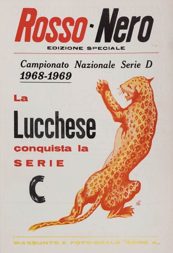 Lucchese120 - speciale della rivista rossonero del 1969 in occasione della promozione in serie C