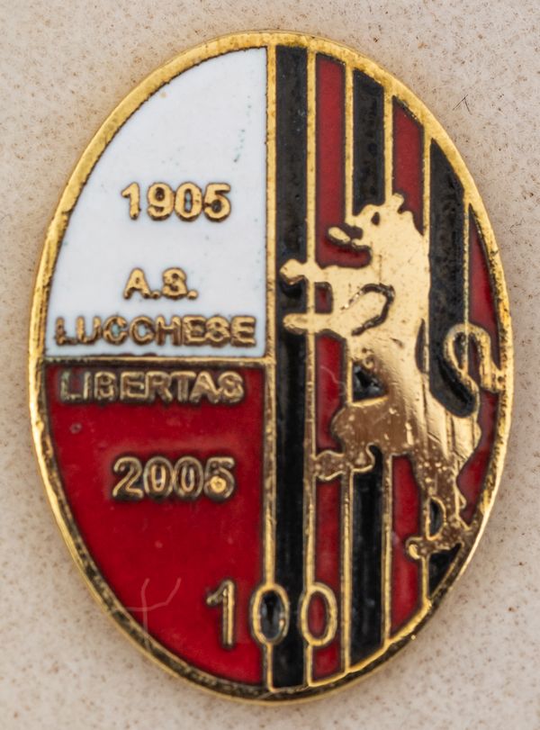 Lucchese120 - stemma della lucchese con la pantera e il motto libertas  nell'anno del centenario