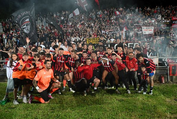 Lucchese120 - supporters and fotbalers at Porta Elisa stadium in Lucca