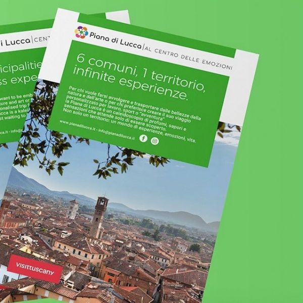 pieghevole descrittivo della Piana di Lucca