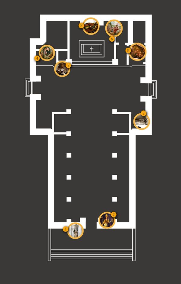 planimetria della chiesa di san paolino